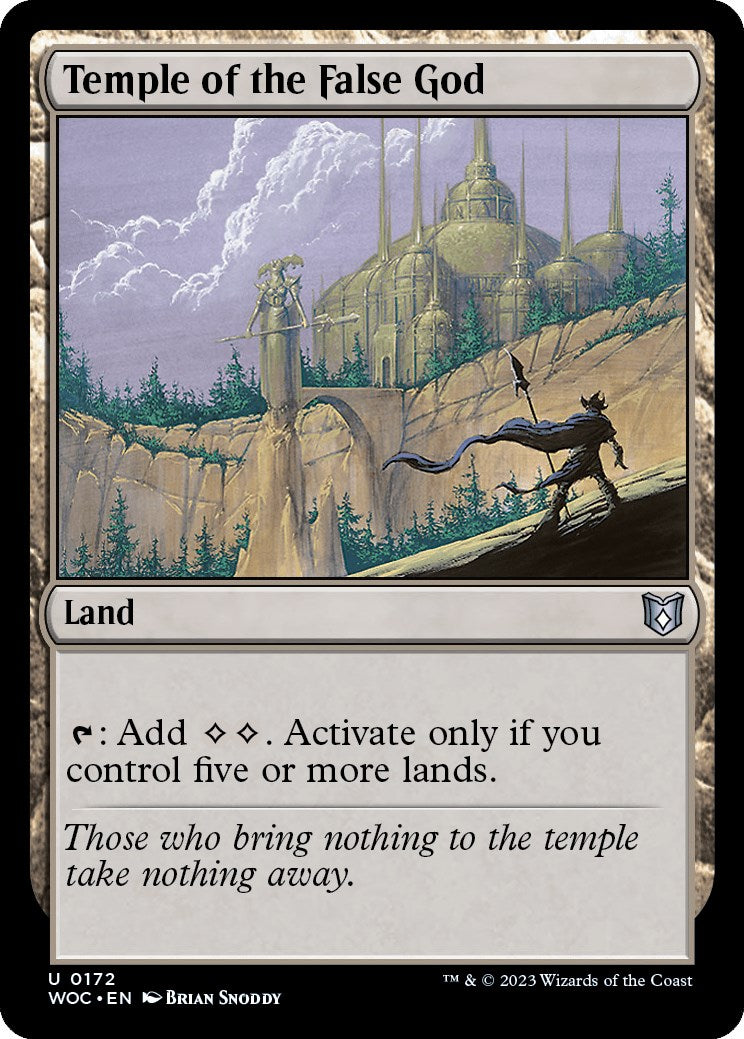 Temple of the False God [Wilds of Eldraine Commander] | Exor Games New Glasgow