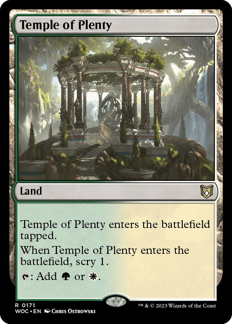 Temple of Plenty [Wilds of Eldraine Commander] | Exor Games New Glasgow