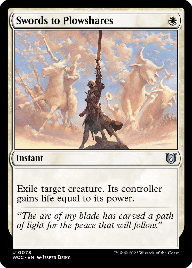 Swords to Plowshares [Wilds of Eldraine Commander] | Exor Games New Glasgow