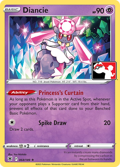 Diancie (068/189) [Prize Pack Series Three] | Exor Games New Glasgow