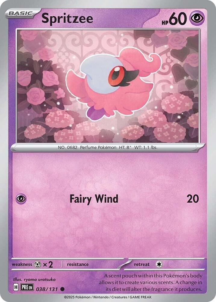 Spritzee (038/131) [Scarlet & Violet: Prismatic Evolutions] | Exor Games New Glasgow