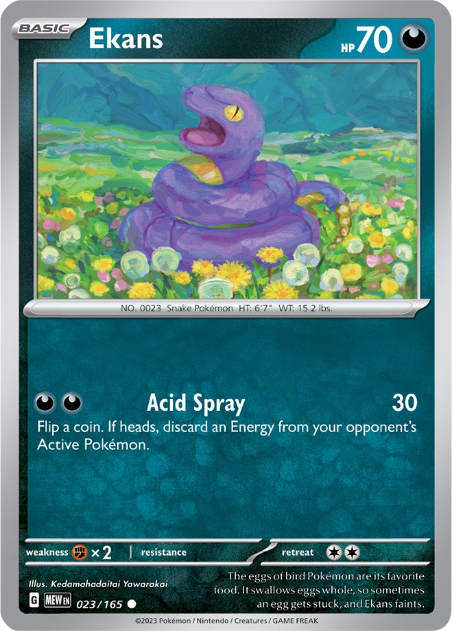 Ekans (023/165) [Scarlet & Violet 151] | Exor Games New Glasgow