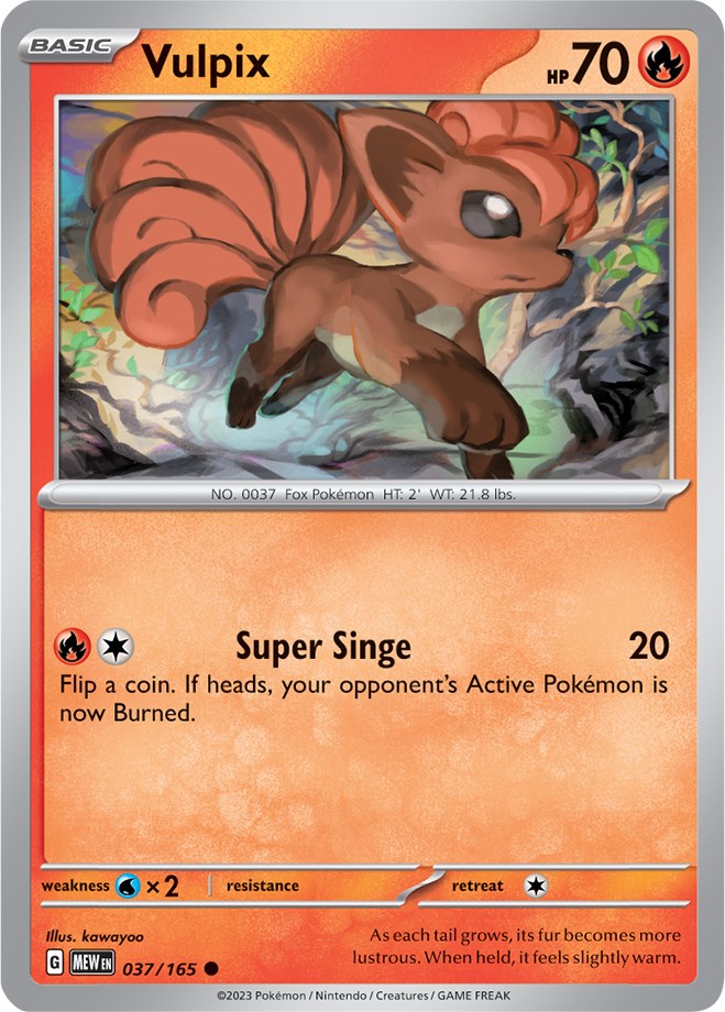 Vulpix (037/165) [Scarlet & Violet: 151] | Exor Games New Glasgow