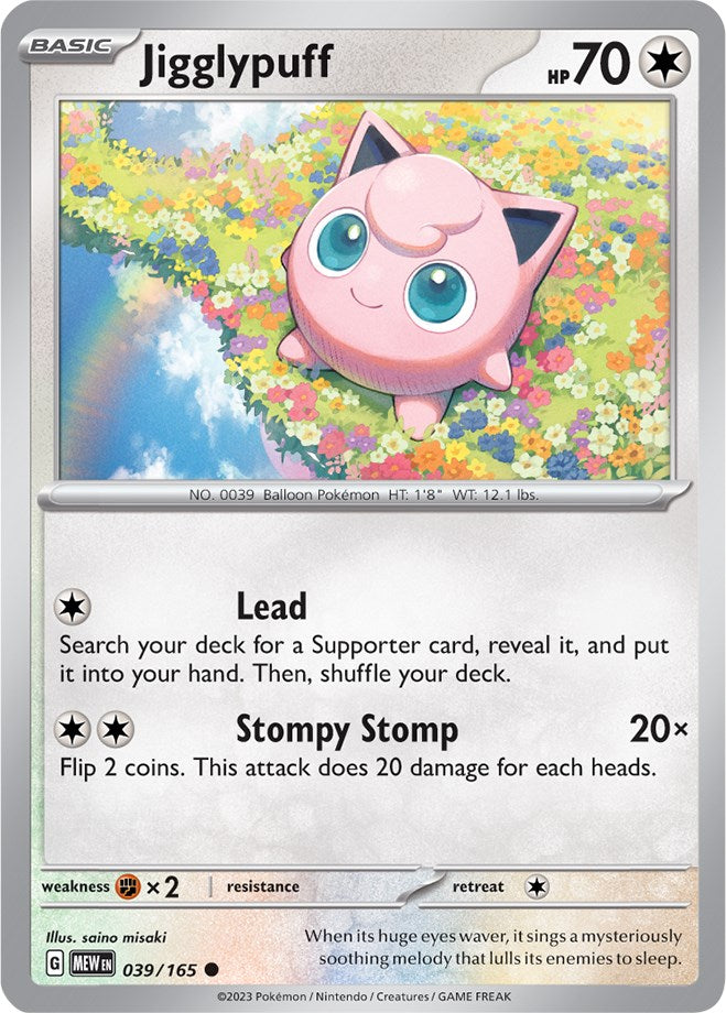 Jigglypuff (039/165) [Scarlet & Violet: 151] | Exor Games New Glasgow