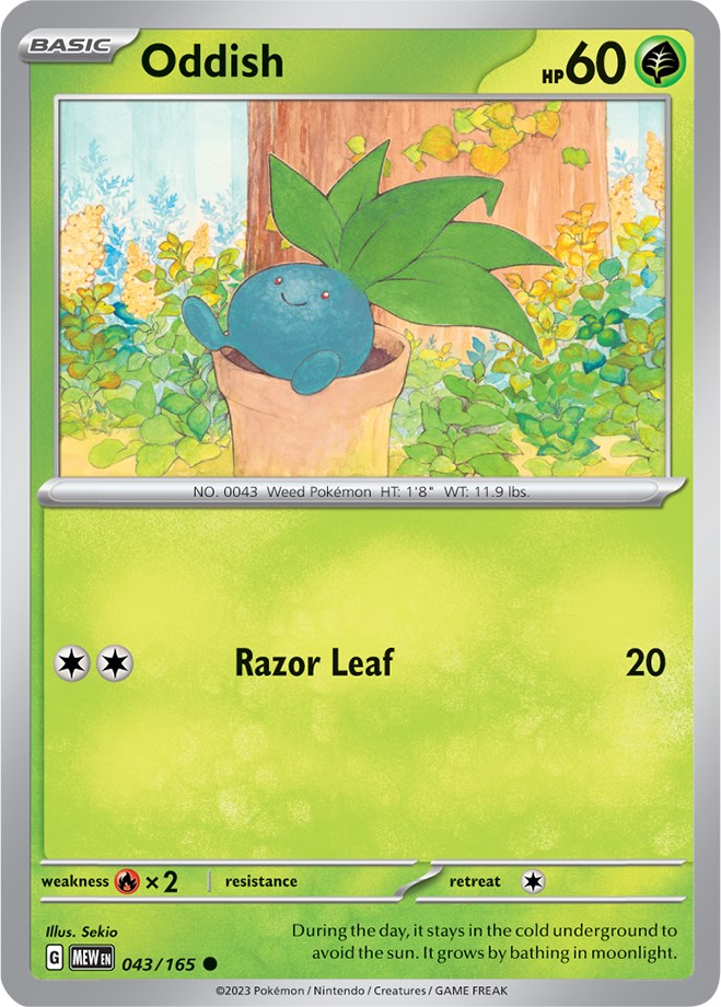 Oddish (043/165) [Scarlet & Violet 151] | Exor Games New Glasgow