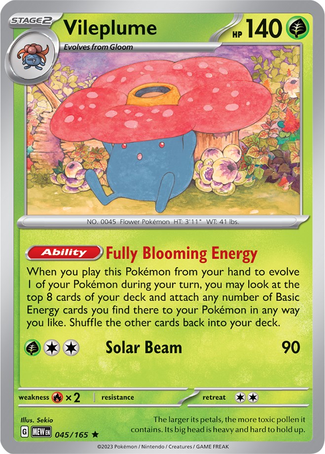 Vileplume (045/165) [Scarlet & Violet: 151] | Exor Games New Glasgow