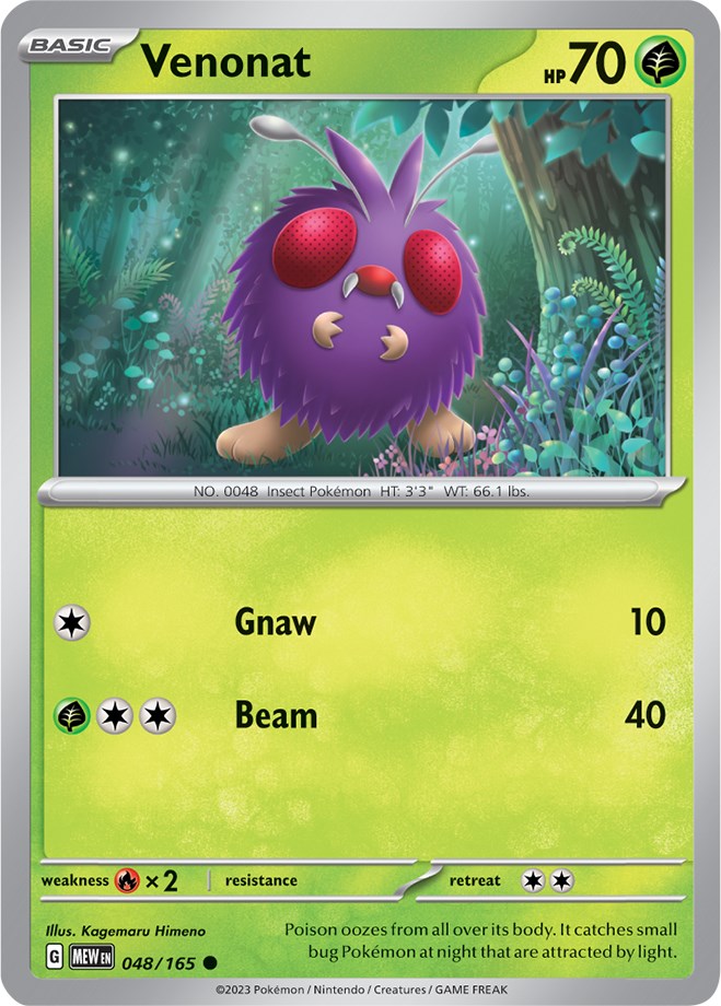 Venonat (048/165) [Scarlet & Violet: 151] | Exor Games New Glasgow