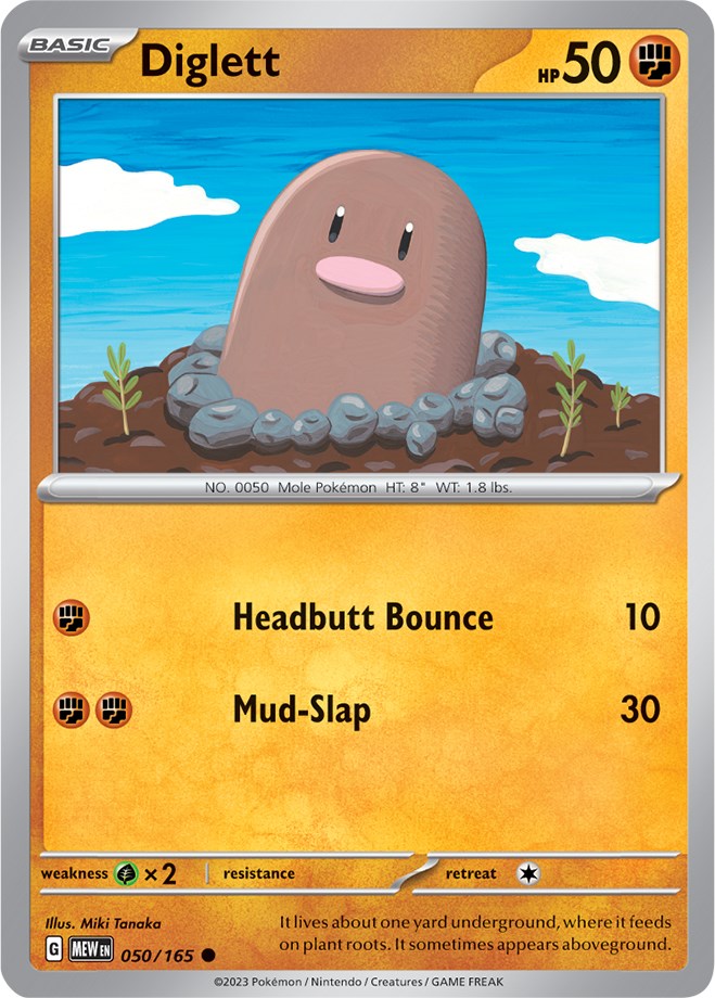 Diglett (050/165) [Scarlet & Violet: 151] | Exor Games New Glasgow