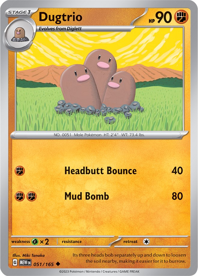 Dugtrio (051/165) [Scarlet & Violet: 151] | Exor Games New Glasgow