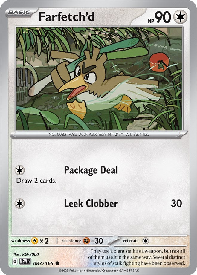 Farfetch'd (083/165) [Scarlet & Violet: 151] | Exor Games New Glasgow