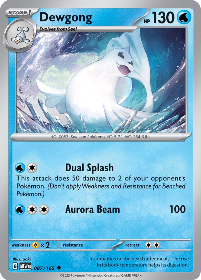 Dewgong (087/165) [Scarlet & Violet: 151] | Exor Games New Glasgow