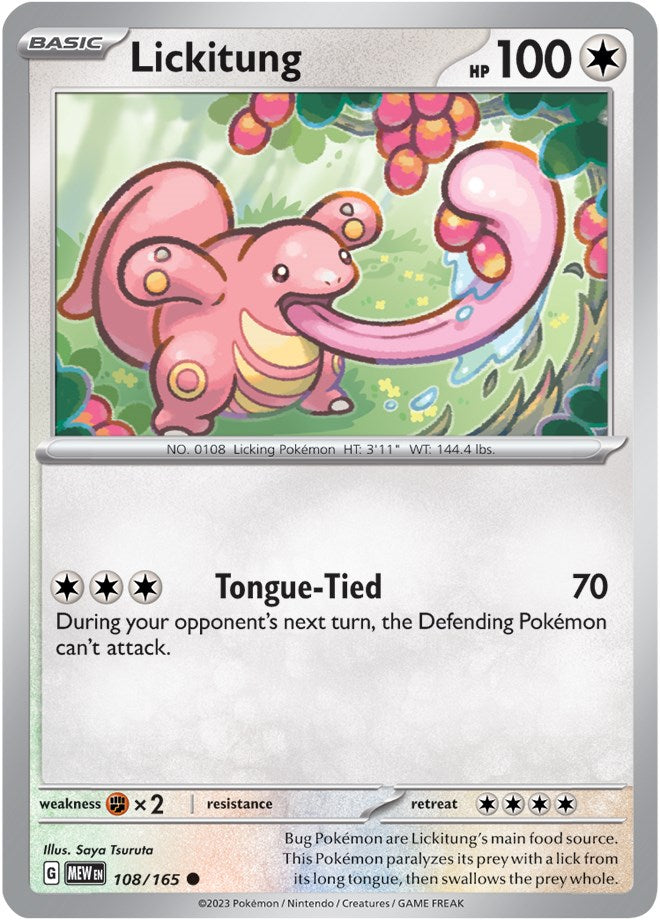 Lickitung (108/165) [Scarlet & Violet 151] | Exor Games New Glasgow