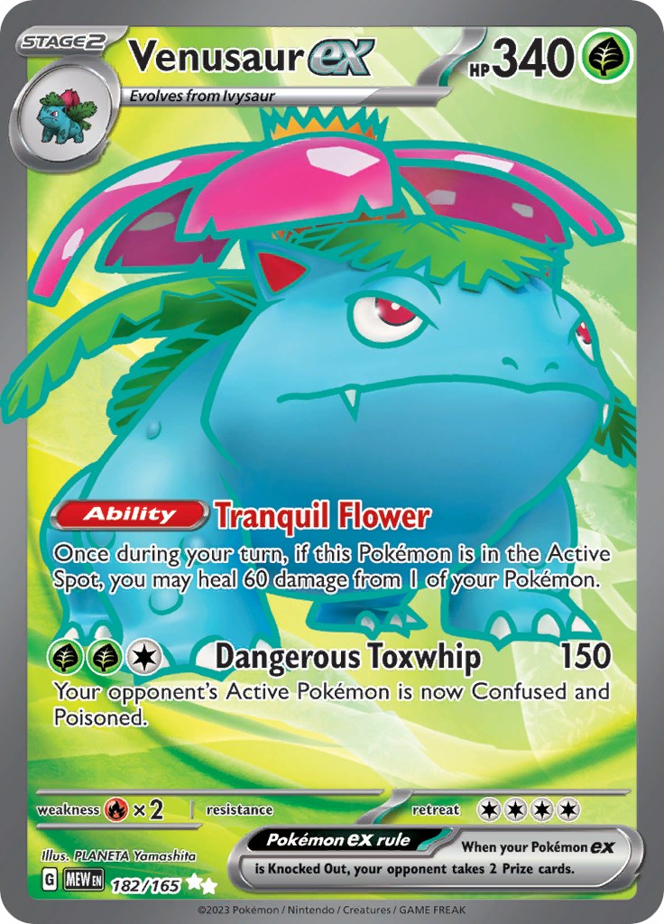 Venusaur ex (182/165) [Scarlet & Violet: 151] | Exor Games New Glasgow