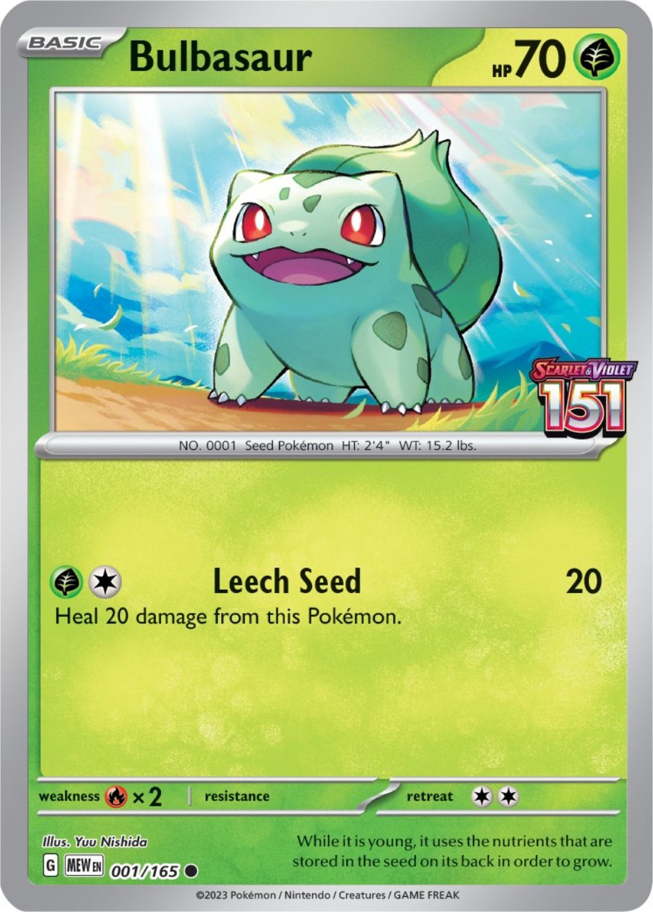 Bulbasaur (001/165) (Best Buy Exclusive) [Scarlet & Violet: 151] | Exor Games New Glasgow