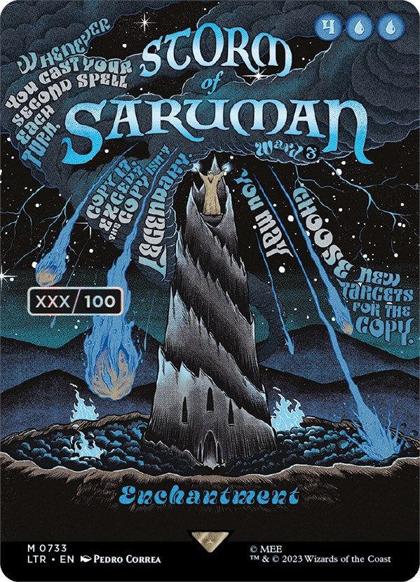 Storm of Saruman (Borderless Poster) (Serialized) [The Lord of the Rings: Tales of Middle-Earth] | Exor Games New Glasgow