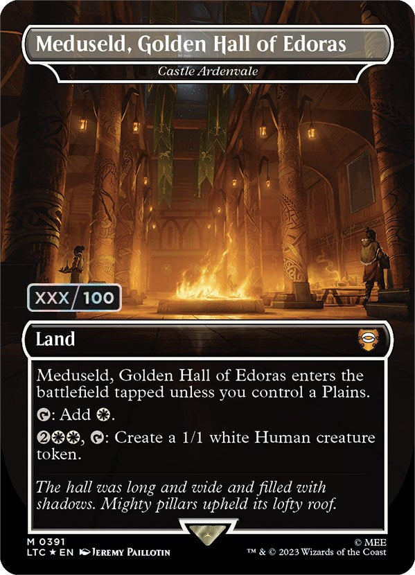 Meduseld, Golden Hall of Edoras - Castle Ardenvale (Borderless) (Serialized) [The Lord of the Rings: Tales of Middle-Earth Commander] | Exor Games New Glasgow