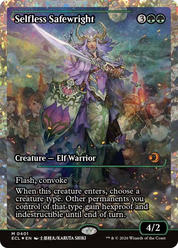 Selfless Safewright (Showcase) (Fracture Foil) [Lorwyn Eclipsed] | Exor Games New Glasgow