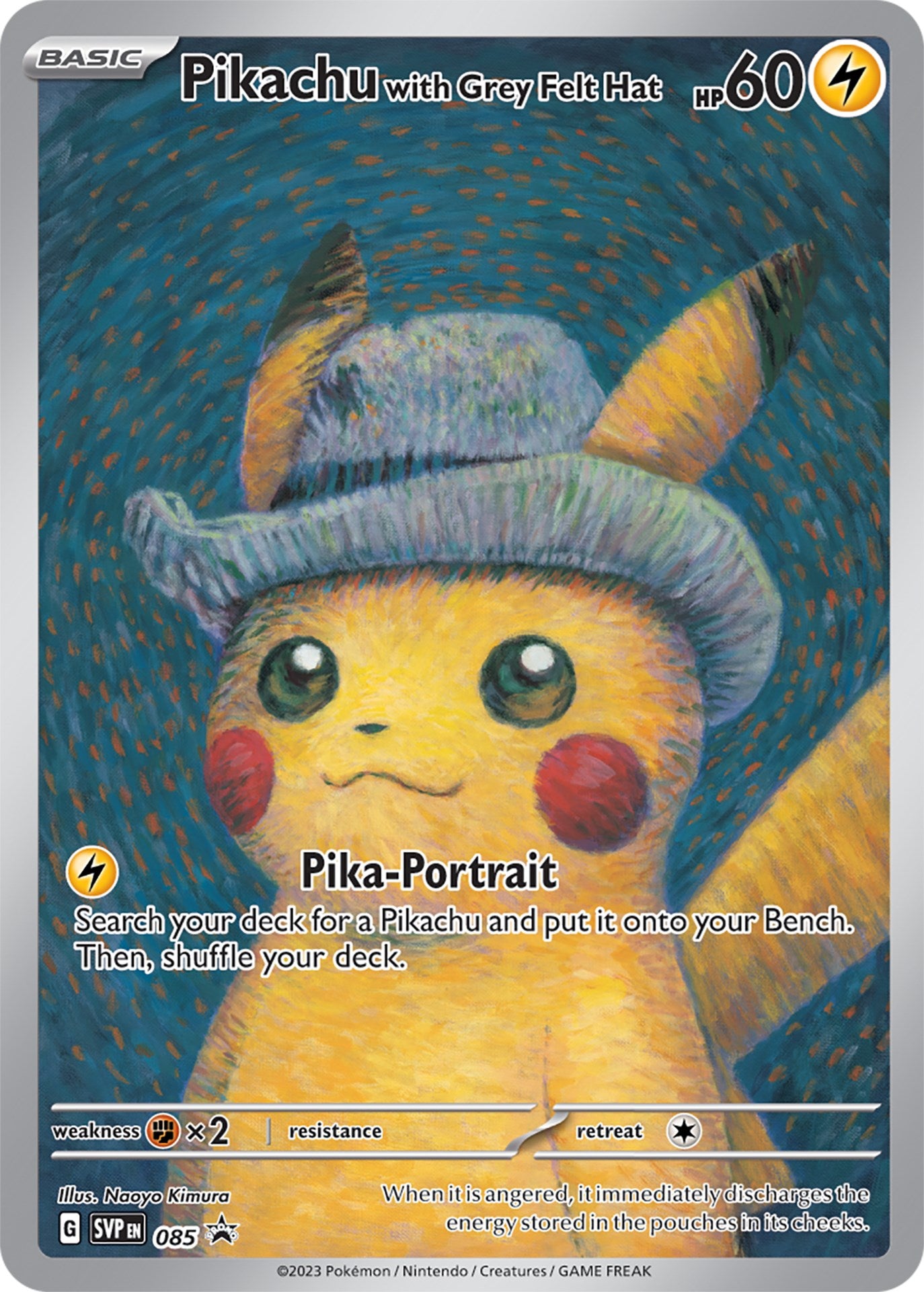 Pikachu with Grey Felt Hat (085) [Scarlet & Violet: Black Star Promos] | Exor Games New Glasgow