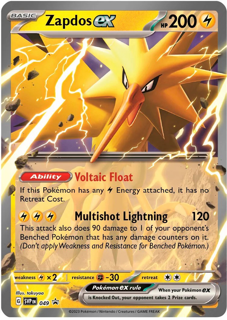 Zapdos ex (049) [Scarlet & Violet: Black Star Promos] | Exor Games New Glasgow