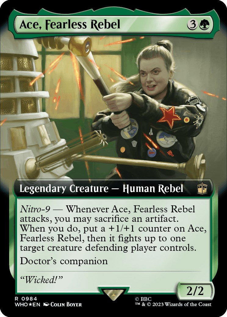 Ace, Fearless Rebel (Extended Art) (Surge Foil) [Doctor Who] | Exor Games New Glasgow