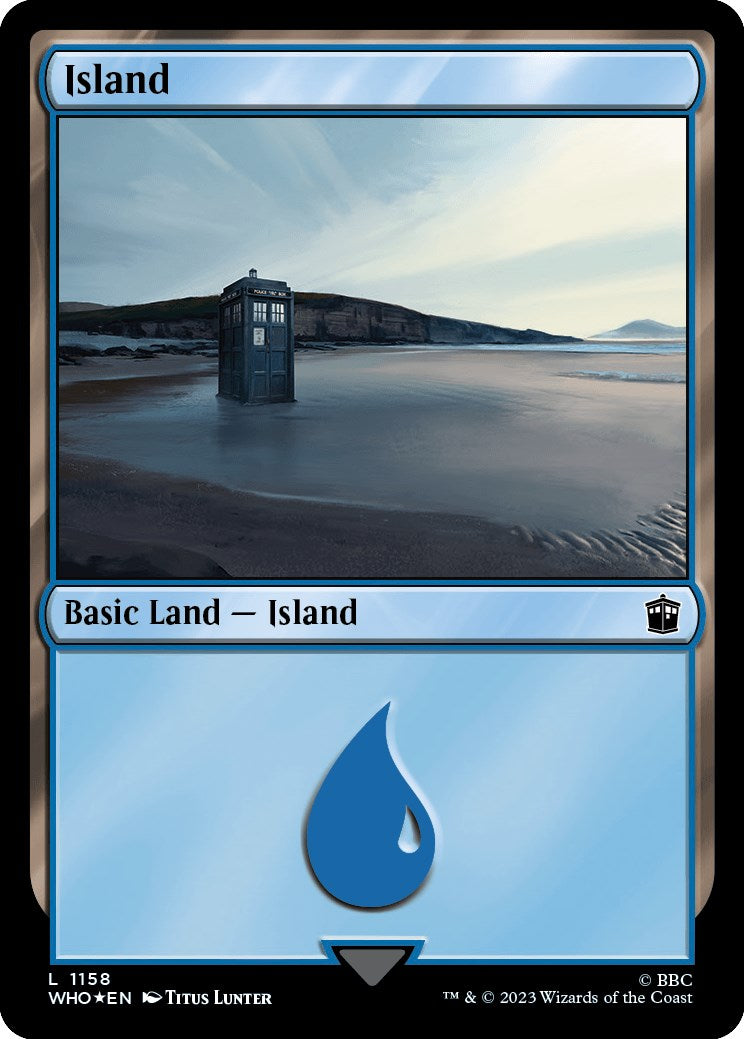 Island (1158) (Surge Foil) [Doctor Who] | Exor Games New Glasgow