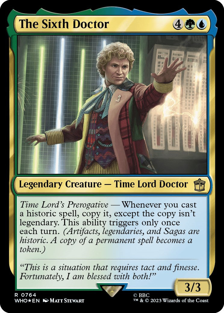 The Sixth Doctor (Surge Foil) [Doctor Who] | Exor Games New Glasgow