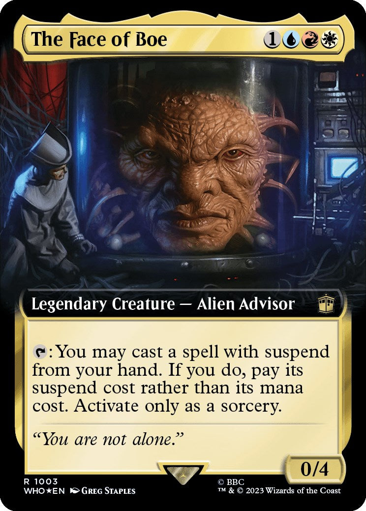 The Face of Boe (Extended Art) (Surge Foil) [Doctor Who] | Exor Games New Glasgow