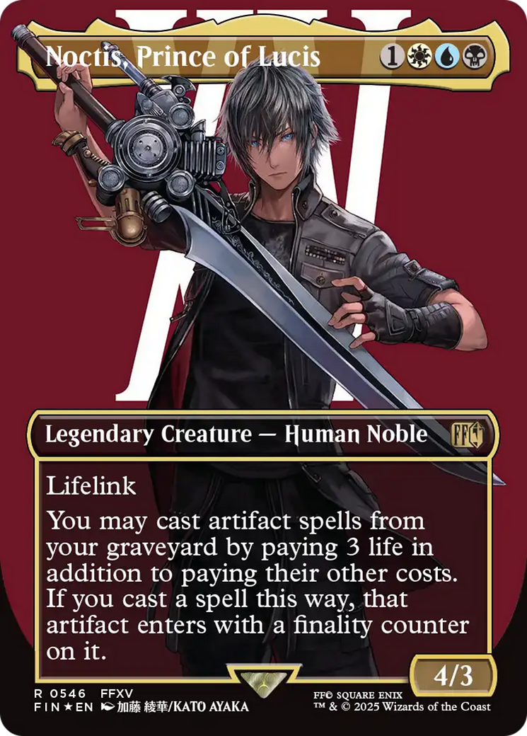Noctis, Prince of Lucis (Borderless) (Surge Foil) [FINAL FANTASY] | Exor Games New Glasgow
