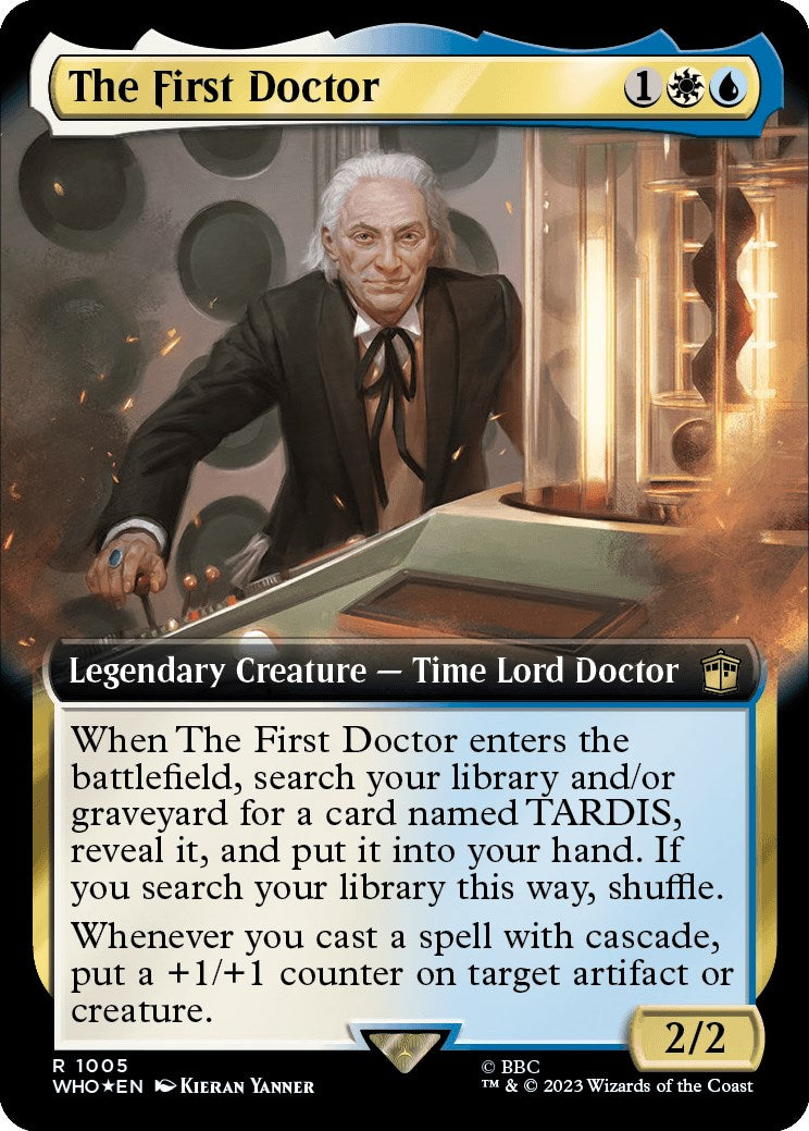 The First Doctor (Extended Art) (Surge Foil) [Doctor Who] | Exor Games New Glasgow