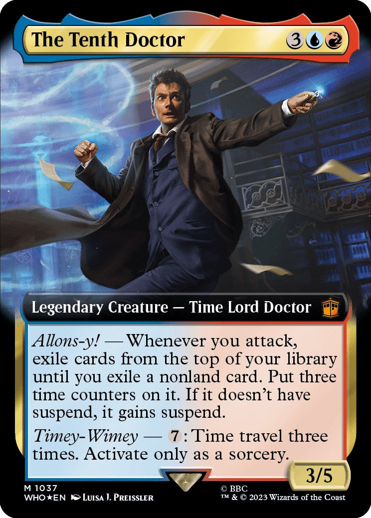 The Tenth Doctor (Extended Art) (Surge Foil) [Doctor Who] | Exor Games New Glasgow