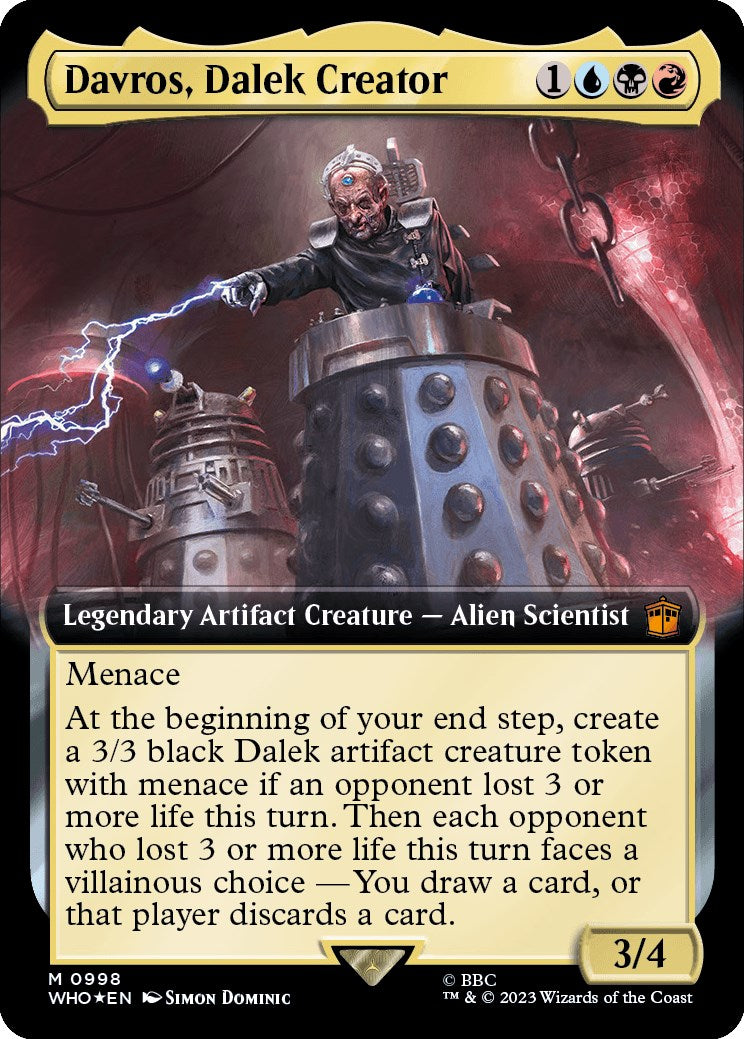 Davros, Dalek Creator (Extended Art) (Surge Foil) [Doctor Who] | Exor Games New Glasgow