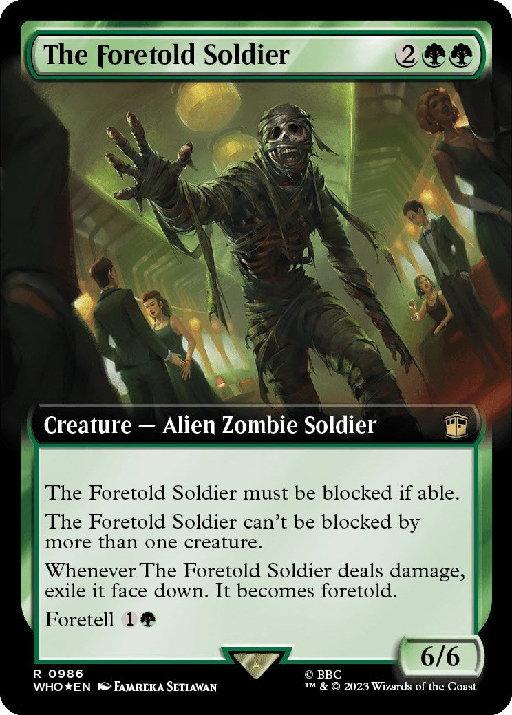 The Foretold Soldier (Extended Art) (Surge Foil) [Doctor Who] | Exor Games New Glasgow