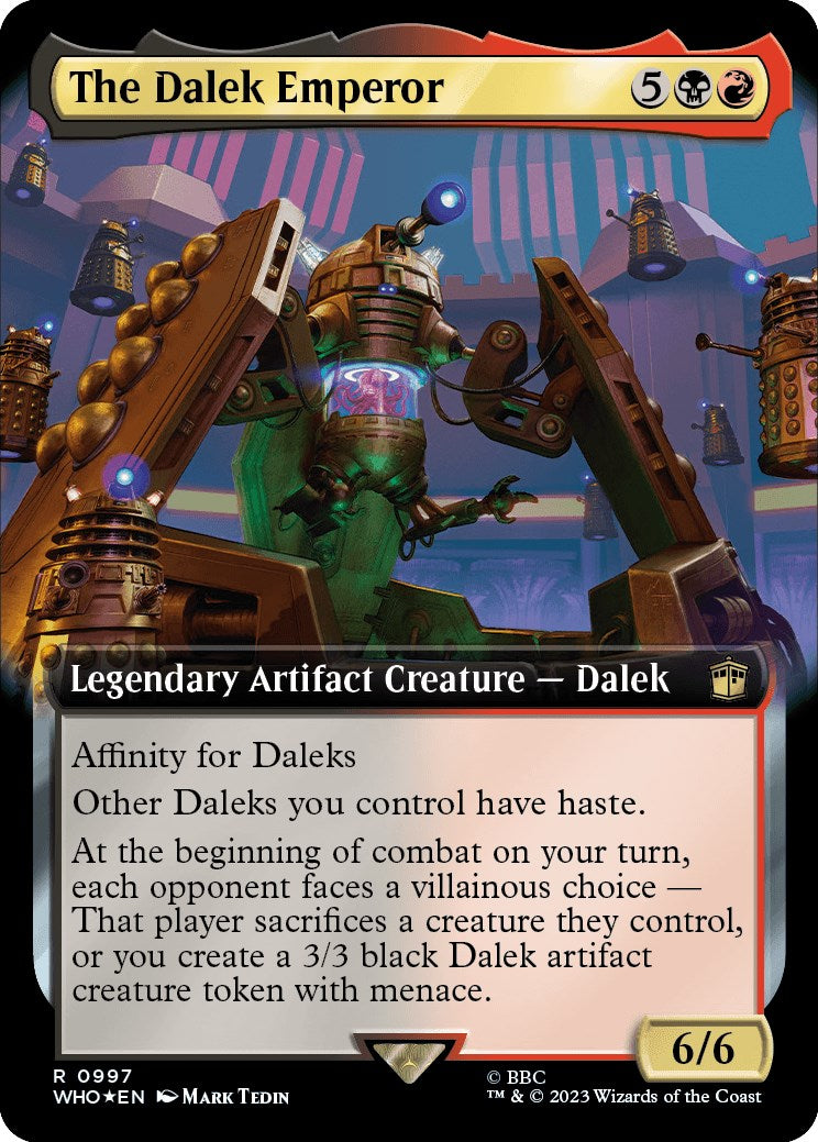 The Dalek Emperor (Extended Art) (Surge Foil) [Doctor Who] | Exor Games New Glasgow