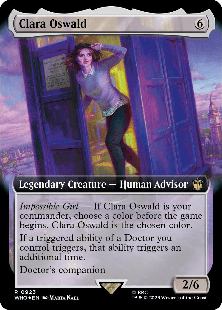 Clara Oswald (Extended Art) (Surge Foil) [Doctor Who] | Exor Games New Glasgow