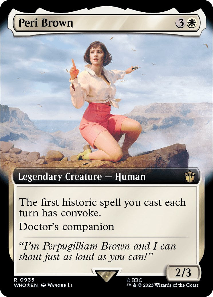 Peri Brown (Extended Art) (Surge Foil) [Doctor Who] | Exor Games New Glasgow