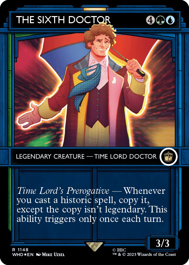 The Sixth Doctor (Showcase) (Surge Foil) [Doctor Who] | Exor Games New Glasgow