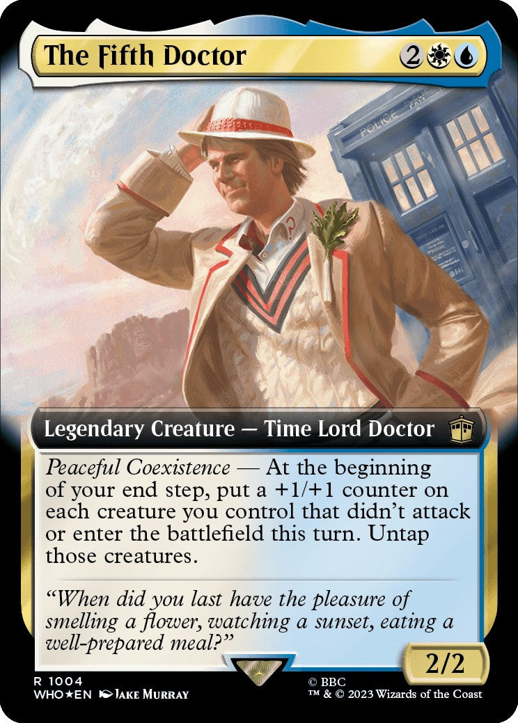 The Fifth Doctor (Extended Art) (Surge Foil) [Doctor Who] | Exor Games New Glasgow