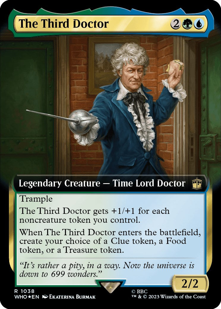 The Third Doctor (Extended Art) (Surge Foil) [Doctor Who] | Exor Games New Glasgow