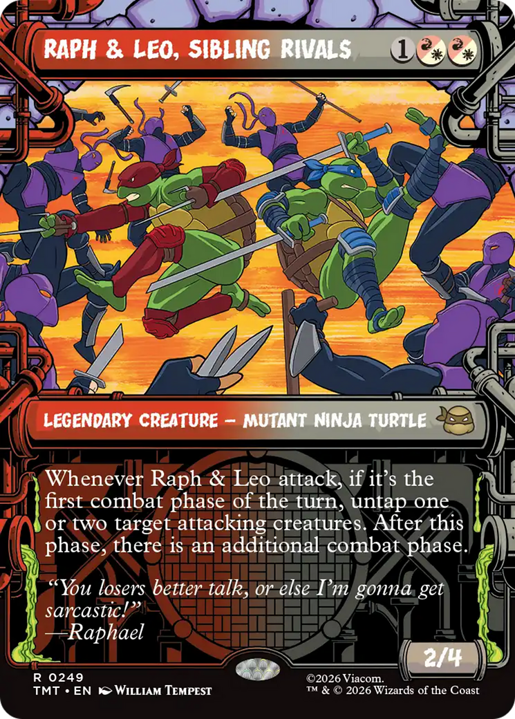 Raph & Leo, Sibling Rivals (Showcase) [Teenage Mutant Ninja Turtles] | Exor Games New Glasgow