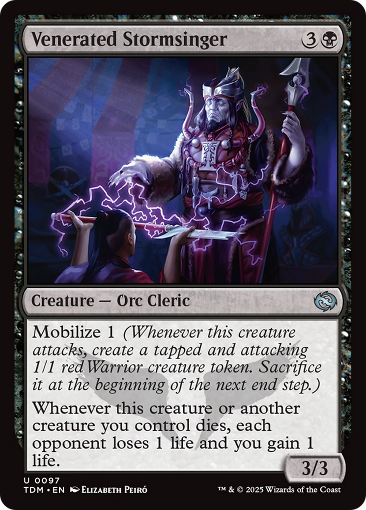 Venerated Stormsinger [Tarkir: Dragonstorm] | Exor Games New Glasgow