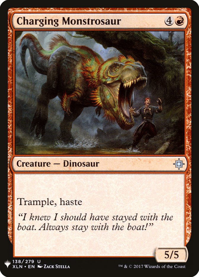 Charging Monstrosaur [Mystery Booster] | Exor Games New Glasgow