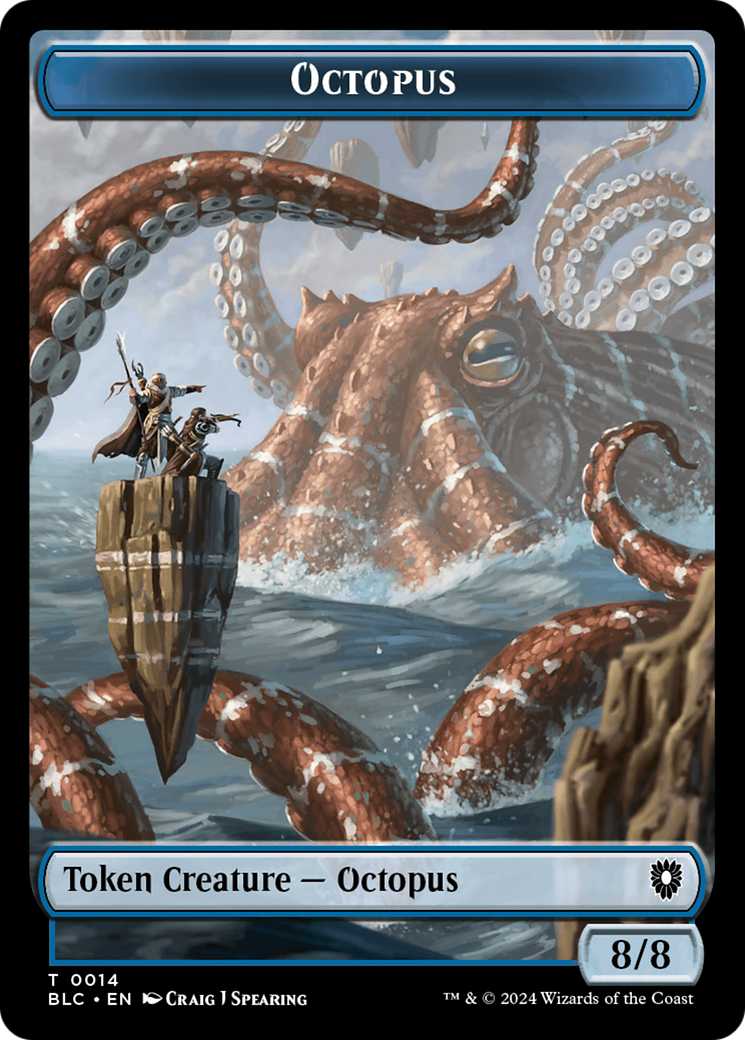 Octopus // Rabbit Double-Sided Token [Bloomburrow Commander Tokens] | Exor Games New Glasgow