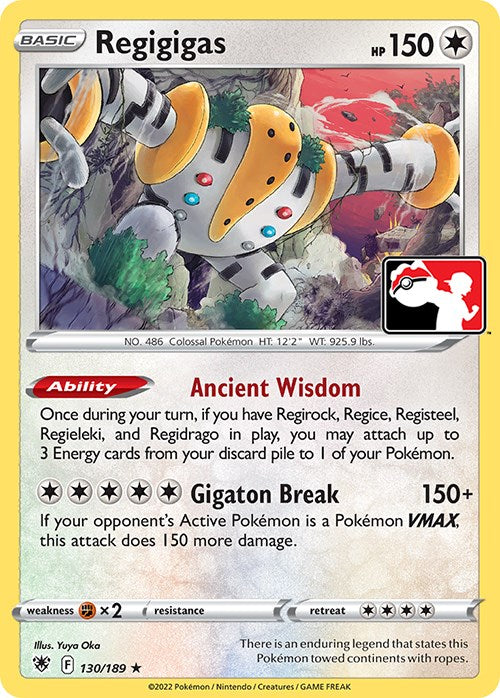 Regigigas (130/189) [Prize Pack Series Three] | Exor Games New Glasgow