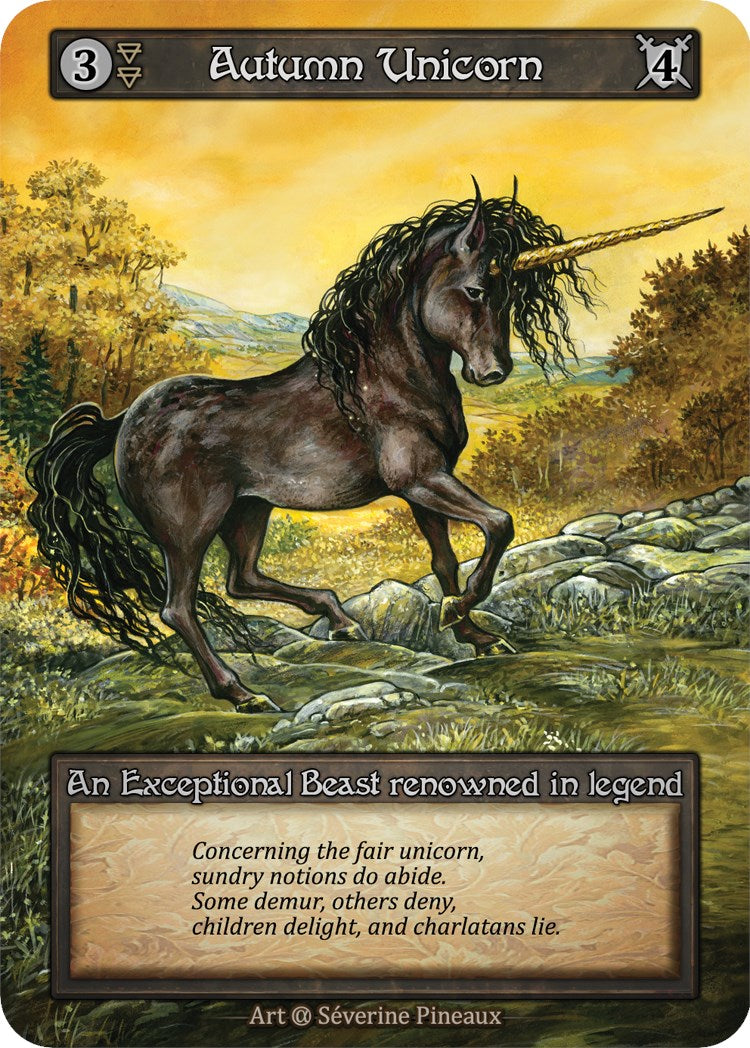 Autumn Unicorn (Preconstructed Deck) [Alpha] | Exor Games New Glasgow