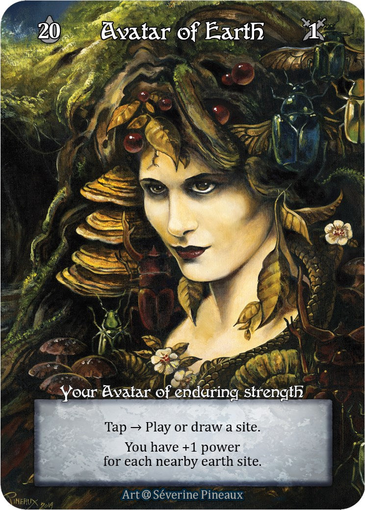 Avatar of Earth (Foil) [Alpha] | Exor Games New Glasgow