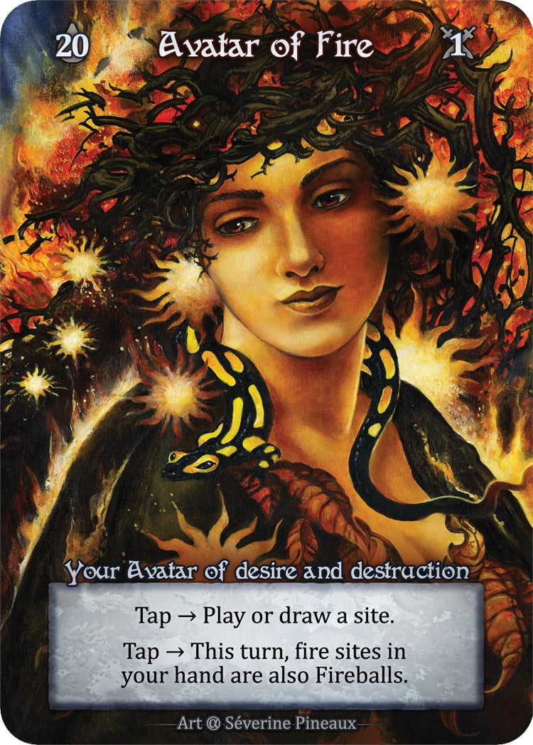 Avatar of Fire (Preconstructed Deck) [Alpha] | Exor Games New Glasgow