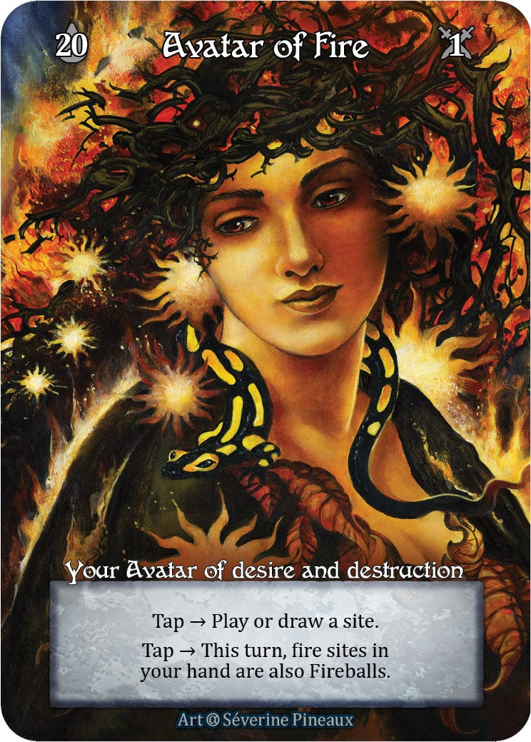 Avatar of Fire (Foil) [Alpha] | Exor Games New Glasgow