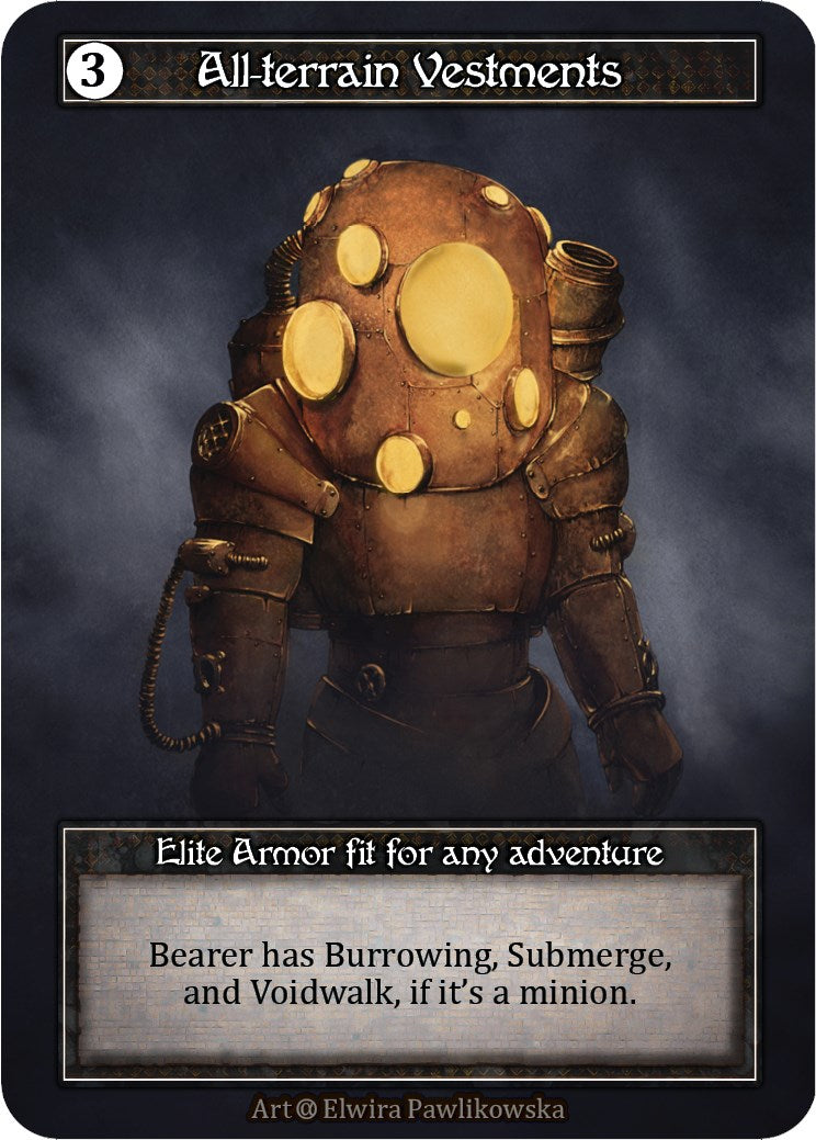 All-terrain Vestments (Foil) [Alpha] | Exor Games New Glasgow