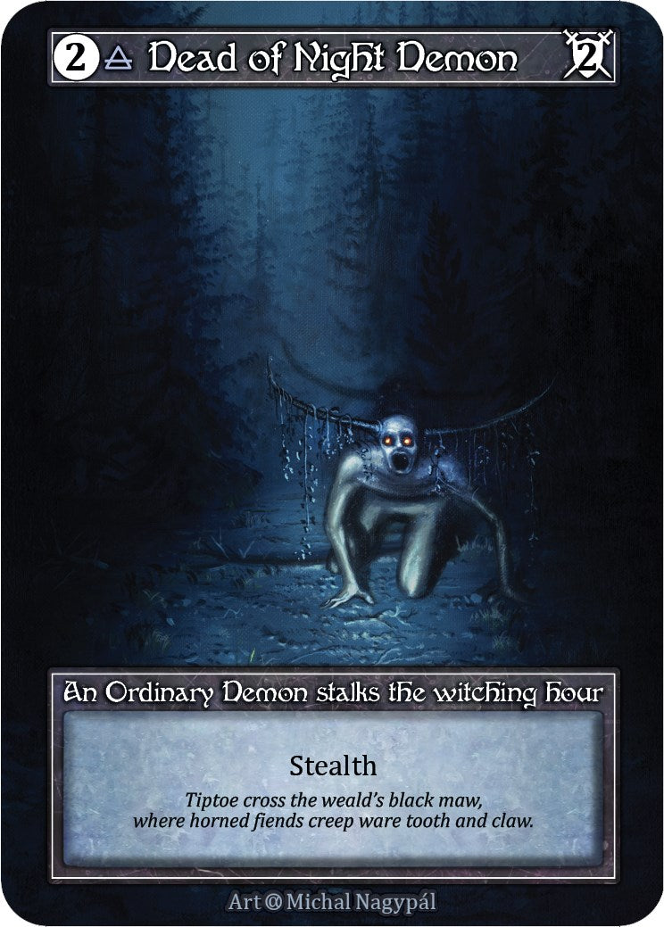 Dead of Night Demon (Foil) [Alpha] | Exor Games New Glasgow