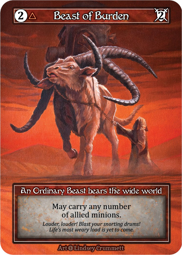 Beast of Burden (Foil) [Alpha] | Exor Games New Glasgow
